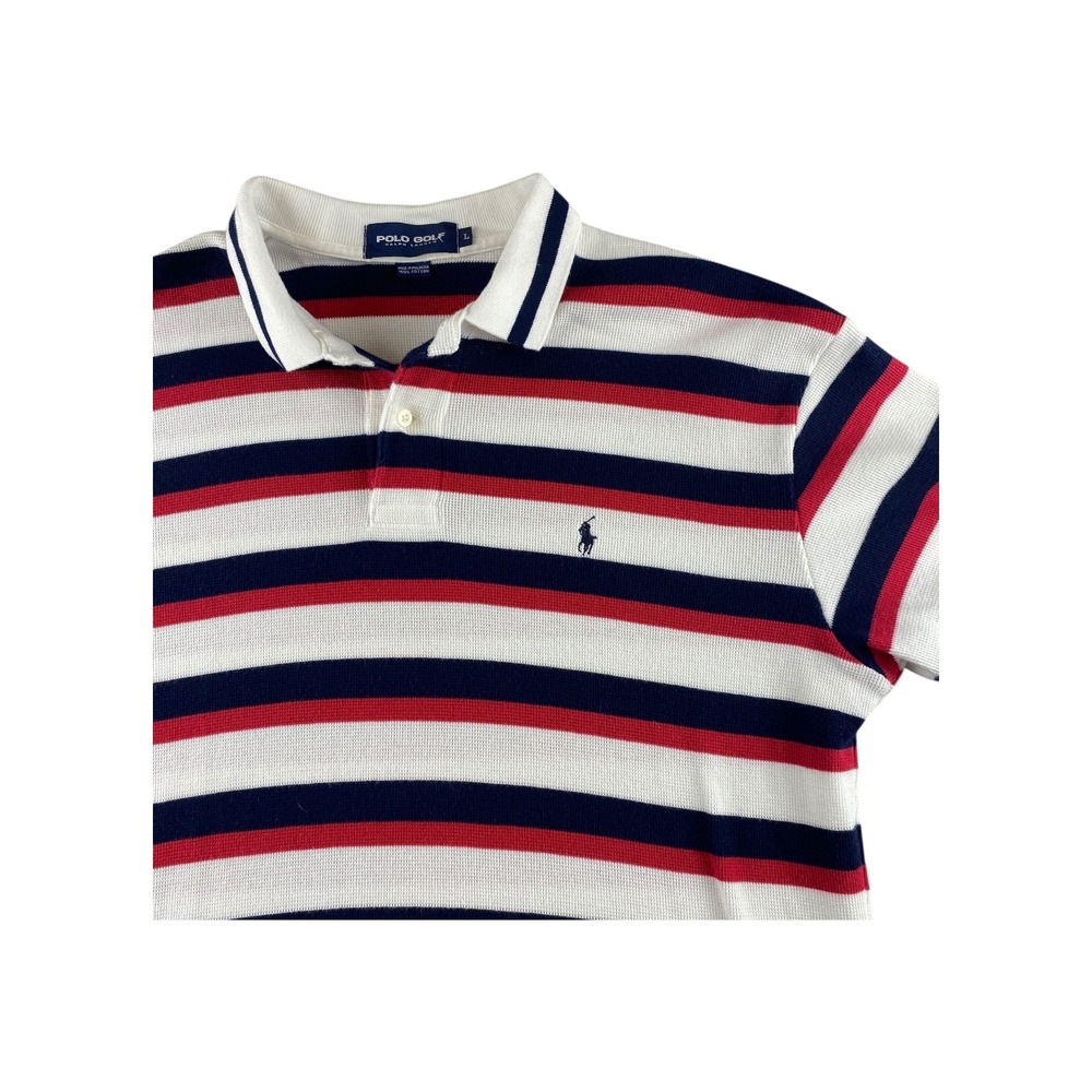 Polo Golf Ralph Lauren Men's Striped Polo Shirt Size‎ L